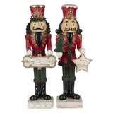 Karácsonyi dekoráció Karácsonyi Diótörő figura szett Merry Christmas táblával 35 cm