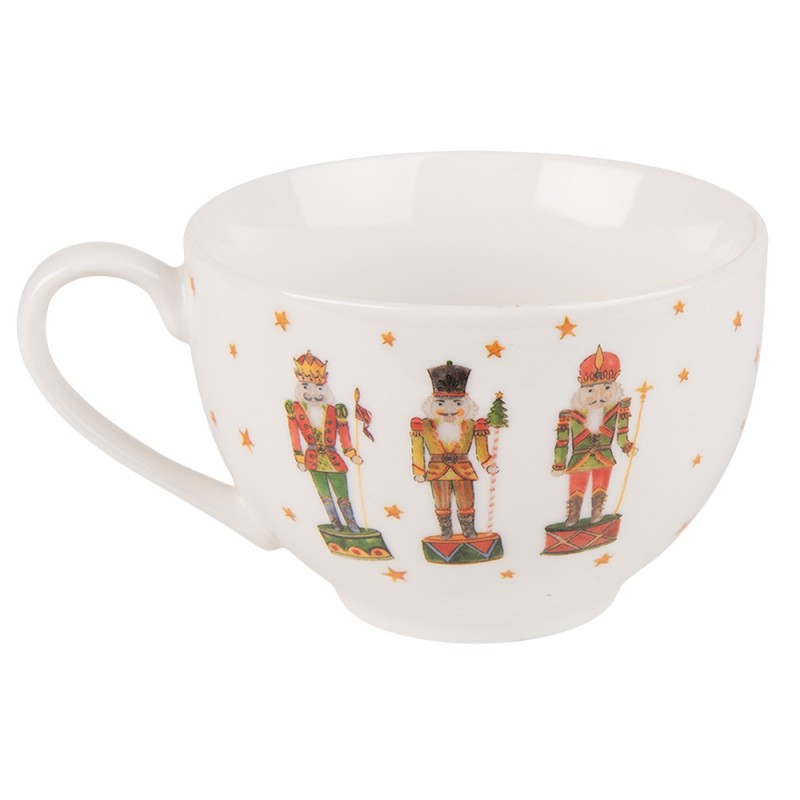 Tányér, étkészlet Karácsonyi diótörő mintás porcelán csésze aljjal Happy Little Christmas