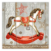 Szalvéta Karácsonyi hintalovas papírszalvéta Rocking Horse