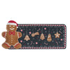 Tálca Karácsonyi kínáló tálca mézeskalács baba alakú fogóval díszdobozban Gingerbread