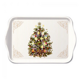 Tálca Karácsonyi műanyag kistálca X-mas Tree Cream