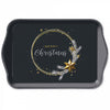 Tálca Karácsonyi műanyag tálca Wish Ring Black kicsi