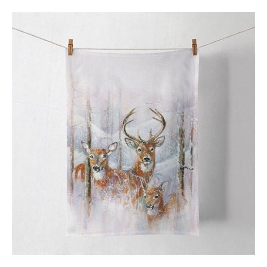 Konyharuha Karácsonyi pamut konyharuha Wilderness Stag 50x70cm