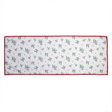 Asztali futó Karácsonyi pamut szarvasos, magyal mintás asztali futó, 50x140 cm Holly Christmas