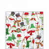 Szalvéta Karácsonyi papírszalvéta 25x25 cm Snowman Party