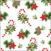 Szalvéta Karácsonyi papírszalvéta 33x33 cm Ornaments For X-Mas
