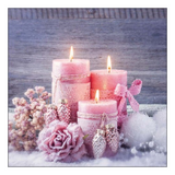 Szalvéta Karácsonyi papírszalvéta 33x33 cm Romantic Candles