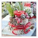 Szalvéta Karácsonyi papírszalvéta Frozen Candle