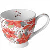Bögre Karácsonyi porcelán bögre mikulásvirág 450 ml