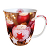 Bögre, csésze Karácsonyi porcelán bögre Star On Candle 400ml