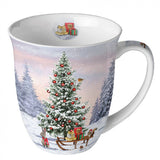 Bögre Karácsonyi porcelán bögre Winter Animals 400 ml