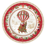 Tányér, étkészlet Karácsonyi porcelán desszertes tányér Christmas Memories