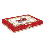Tálca Karácsonyi porcelán ovális alakú kínáló tálca, 27x17x4,5 cm, díszdobozban - Christmas Memories