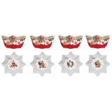 Tálka Karácsonyi porcelán tálka szett 4 db-os 11 cm díszdobozban Christmas Memories