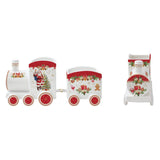 Kínáló tál Karácsonyi porcelán vonat alakú kínáló tálka szett, 2 részes, 25,5x8x12,5 cm, díszdobozban - Christmas Memories
