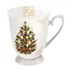 Bögre, csésze Karácsonyi porcelánbögre talpas X-mas Tree 250ml