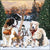 Szalvéta Karácsonyi kutyás papírszalvéta 33x33 cm Posing Dogs