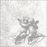 Szalvéta Karácsonyi papírszalvéta 33x33 cm Classic Angels Silver
