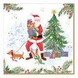Szalvéta Karácsonyi télapós papírszalvéta Joyful Santa