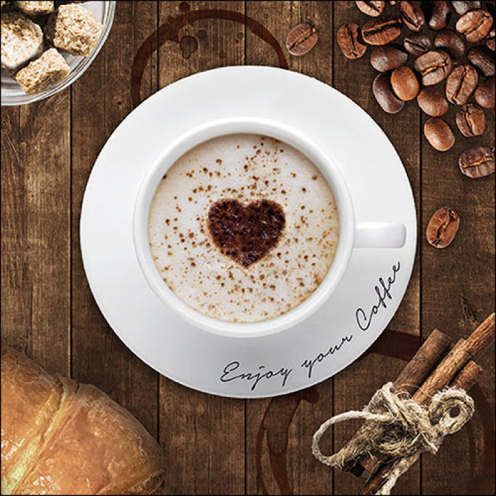 Szalvéta Kávés Papírszalvéta 33x33 cm 20 db-os Coffee Time