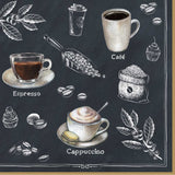 Szalvéta Kávés papírszalvéta 33x33 cm Barista