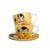 Bögre, csésze Klimt porcelán teás csésze aljjal két személyes 280 ml A Csók