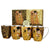 Bögre, csésze Klimt porcelán bögre 4 db szett díszdobozban A Csók és Életfa