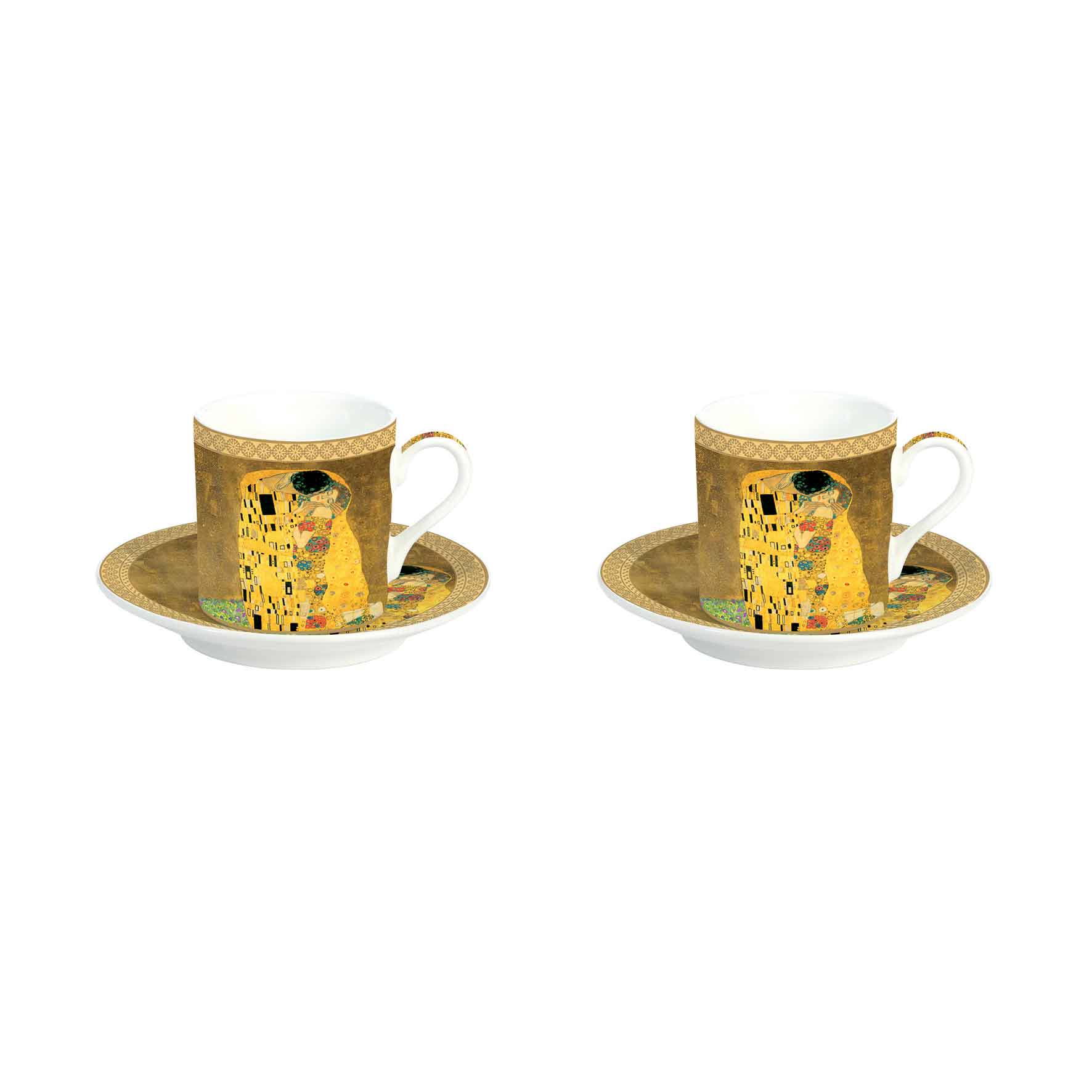 Bögre, csésze Klimt Porcelán eszpresszó csésze 2 személyes A csók