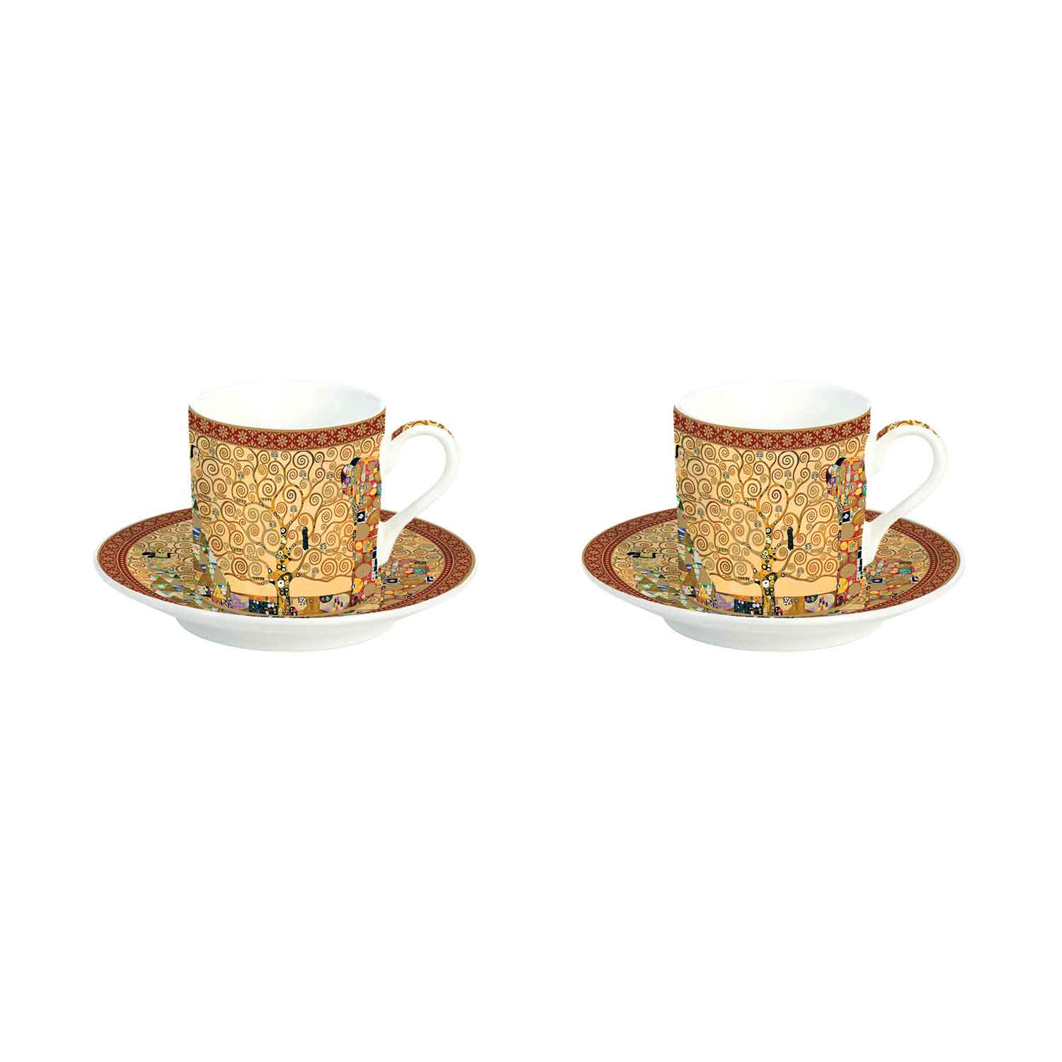 Bögre, csésze Klimt Porcelán eszpresszó csésze 2 személyes