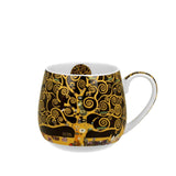 Bögre, csésze Klimt porcelán nagy bögre díszdobozban Életfa 430 ml