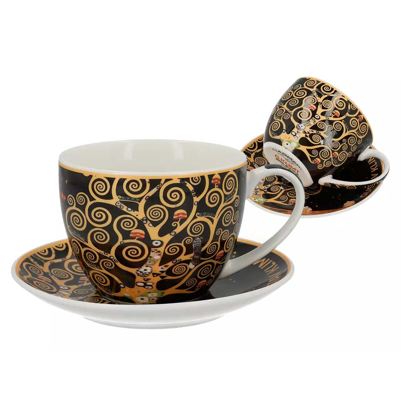 Pohár Klimt porcelán teás csésze 250 ml Életfa