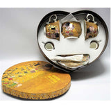 Tányér, étkészlet Klimt porcelán teás készlet 2 személyes A csók