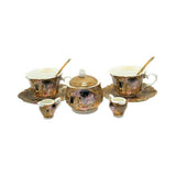 Tányér, étkészlet Klimt porcelán teás készlet 2 személyes A csók