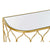 Konzolasztal Modern Arany konzolasztal tükrös asztallappal 110 cm
