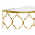 Konzolasztal Modern Arany konzolasztal tükrös asztallappal 110 cm