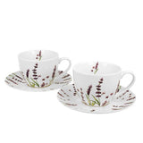 Bögre, csésze Levendula mintás porcelán teáscsésze szett Classic Lavender