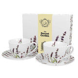 Bögre, csésze Levendula mintás porcelán teáscsésze szett Classic Lavender