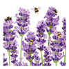 Szalvéta Levendulás, méhecskés papírszalvéta, 33x33cm - Bees & Lavender
