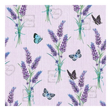 Szalvéta Levendulás papírszalvéta Lavender With Love Lila 33x33