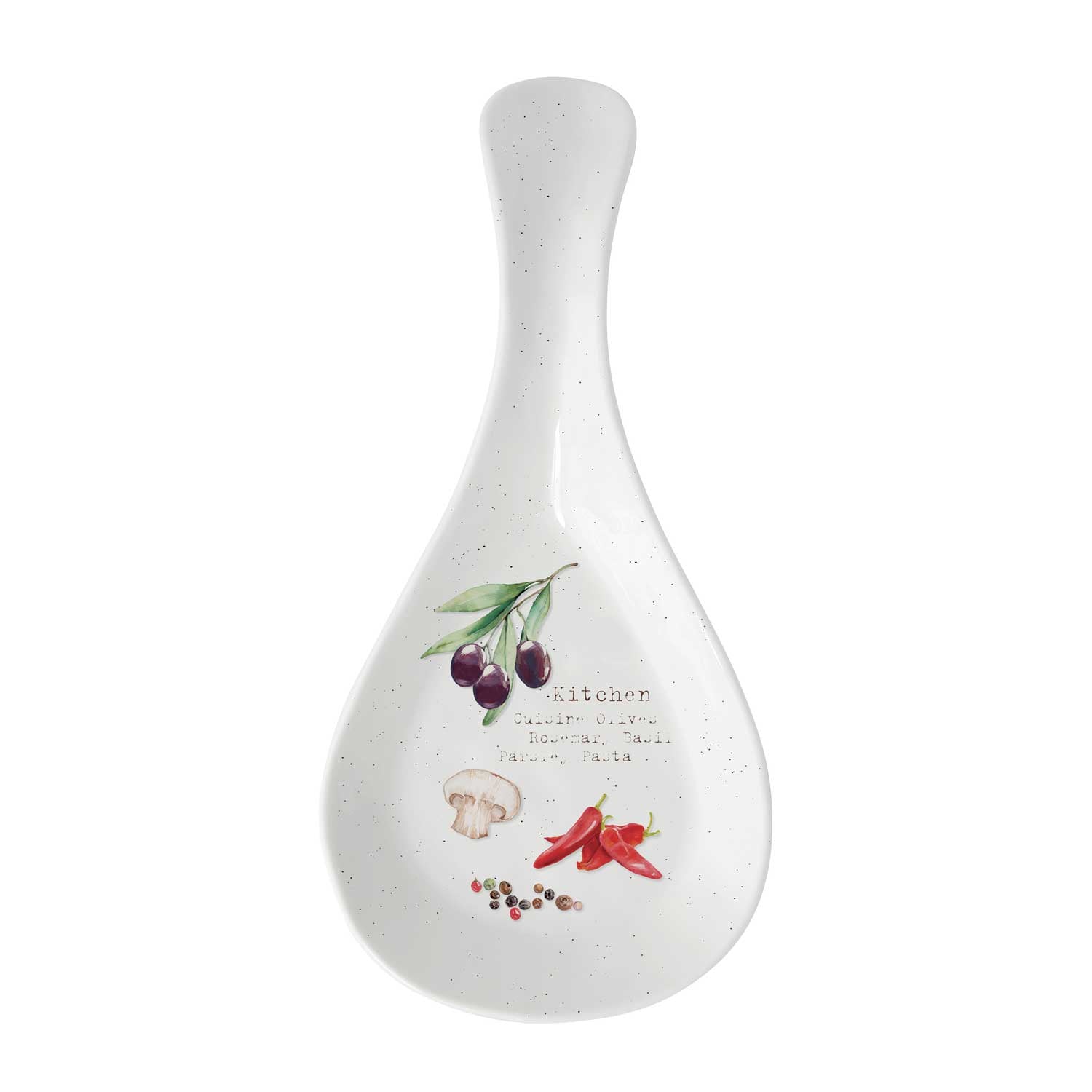 Fakanáltartó Mediterrán porcelán fakanáltartó díszdobozban Home & Kitchen