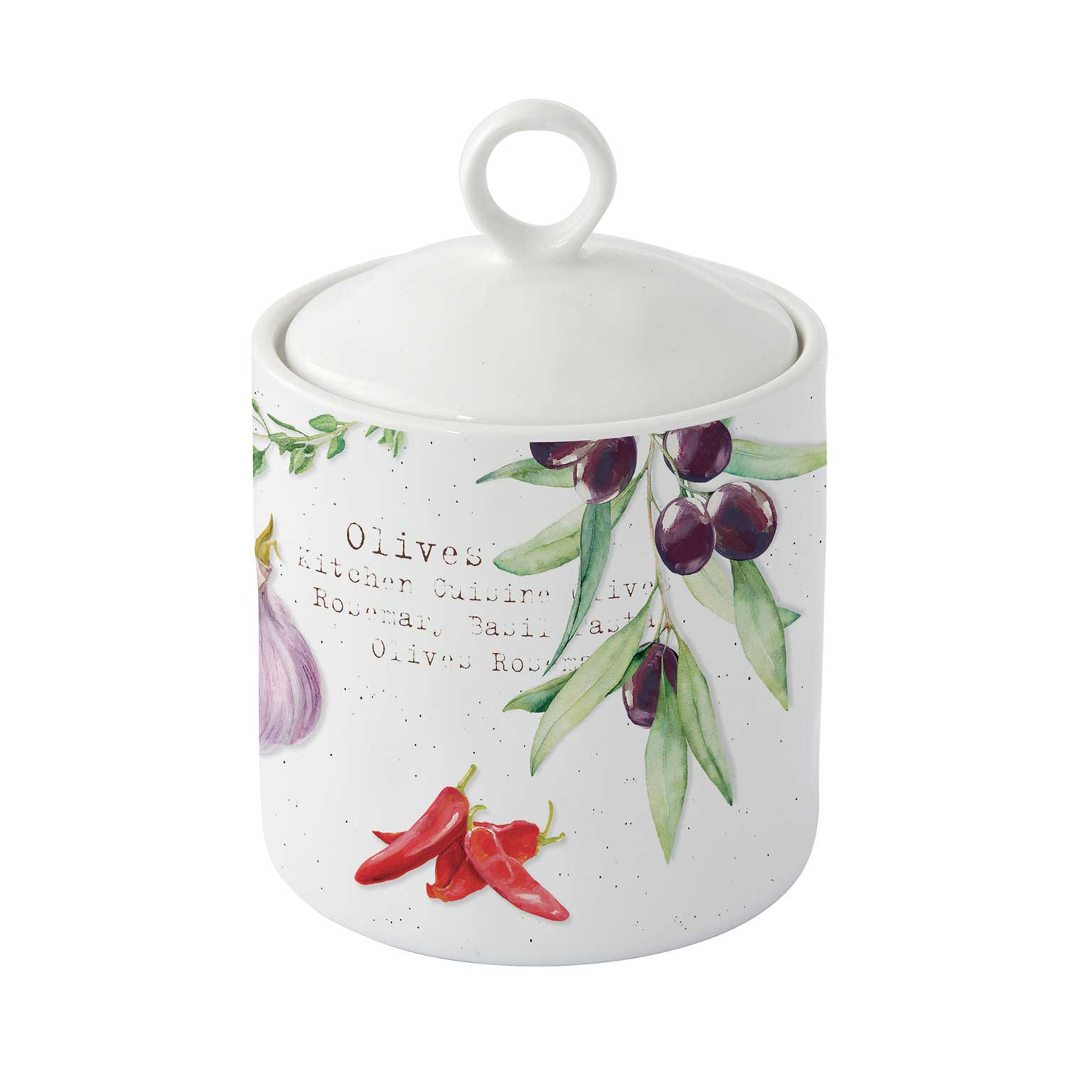 Fűszertartó Mediterrán porcelán kis fűszertartó Home & Kitchen