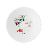 Tányér, étkészlet Mediterrán porcelán mélytányér Home & Kitchen