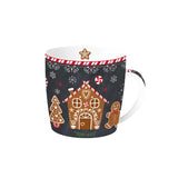 Bögre, csésze Mézeskalács karácsonyi porcelán bögre fémdobozban, 350 ml - Gingerbread