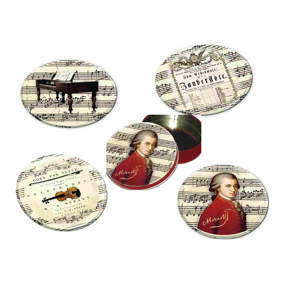 Tányéralátét, poháralátét Mozart Poháralátét fém-parafa 4db-os szett