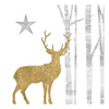 Szalvéta Mystic Deer gold papírszalvéta 33x33cm 20db-os