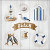 Szalvéta Nyári tengerpartos Papírszalvéta 33x33 cm 20 db-os Beach Elements