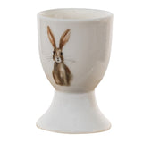 Tojástartó Nyuszis húsvéti porcelán lágytojástartó Rustic Easter Bunny
