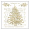 Szalvéta O Christmas Tree Gold papírszalvéta