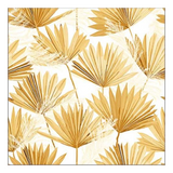 Szalvéta Palm Leaf Gold papírszalvéta 33x33 cm 20 db-os