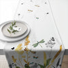 Asztali futó Pamut asztali futó 40x150 cm Ornamental Flowers White
